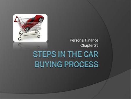 Steps in the Car Buying Process