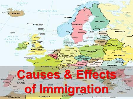Causes & Effects of Immigration.