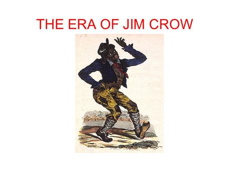 THE ERA OF JIM CROW. Outcomes of Reconstruction 1.Most Southern whites regained their political rights immediately merely by taking an oath of loyalty.