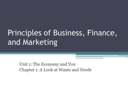 business and finance