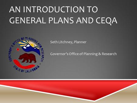 An Introduction to General Plans and CEQA