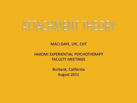 Attachment I: Relationships in Research (ISS: Infant Strange Situation) Studies Relationship StylesParenting Behavior B ‐ Secure................ Responsive,