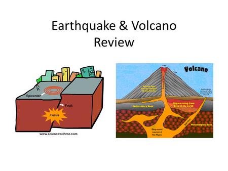 Earthquake & Volcano Review. The cracks in Earth’s crust are called __. A.Ridges B. Continents C. Tunnels D. Faults.
