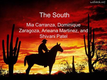 The South Mia Carranza, Dominique Zaragoza, Arieana Martinez, and Shivani Patel.