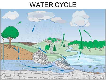 WATER CYCLE. WATER (Hydrologic) CYCLE It is a “redistribution” of water. A drought somewhere = more water somewhere else.