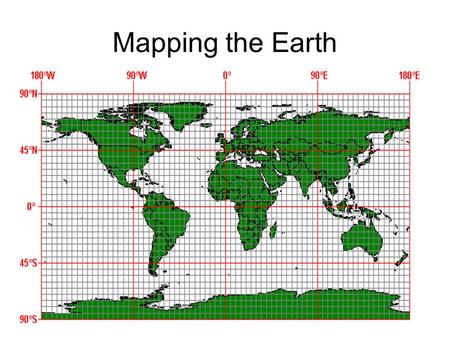 Mapping the Earth.