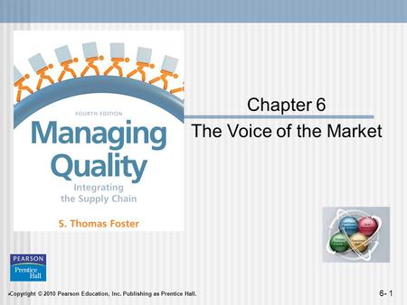  Copyright © 2010 Pearson Education, Inc. Publishing as Prentice Hall. 6- 1 Chapter 6 The Voice of the Market.