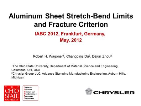 Aluminum Sheet Stretch-Bend Limits and Fracture Criterion