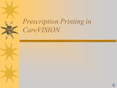 Prescription Printing in CareVISION To begin the discharge medication ordering process, select the “Reorder” button, which will bring up a reorder screen.