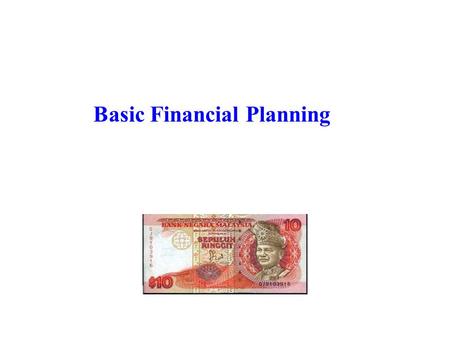Basic Financial Planning