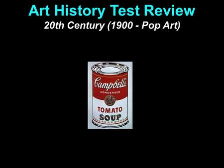 Art History Test Review