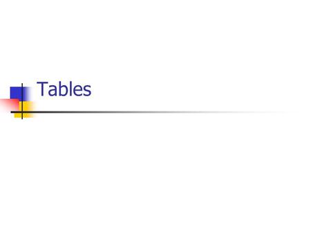 Tables. Any database must contain one or more tables, because that’s where the data is stored. For any table there are two views provided: Datasheet view.