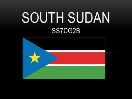 South Sudan SS7CG2B.