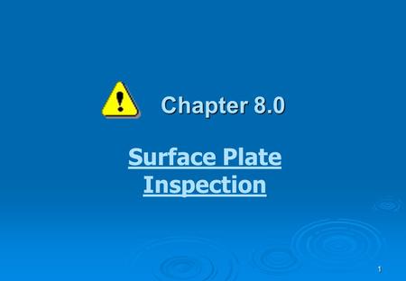 Surface Plate Inspection