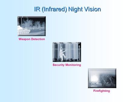 IR (Infrared) Night Vision Weapon Detection Security Monitoring Firefighting.
