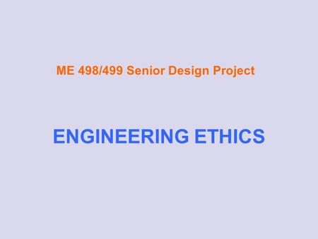 ME 498/499 Senior Design Project