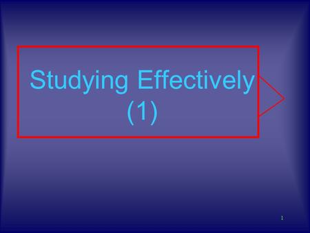 study effectively