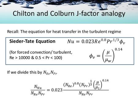 Chilton and Colburn J-factor analogy