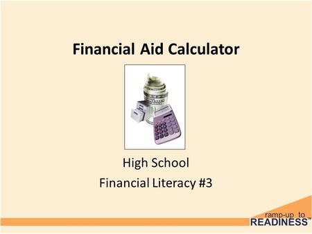 Financial Aid Calculator High School Financial Literacy #3.