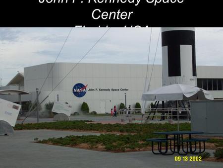 John F. Kennedy Space Center Florida, USA. Models of the Challenger, Discovery, Apollo, Atlantis, Endeavor.