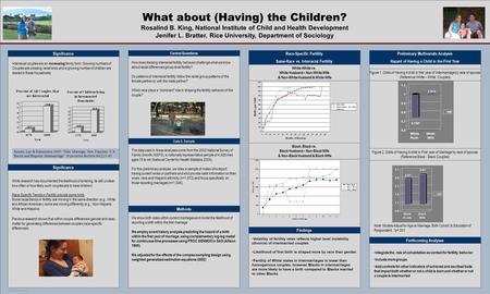 TEMPLATE DESIGN © 2008 www.PosterPresentations.com What about (Having) the Children? Rosalind B. King, National Institute of Child and Health Development.