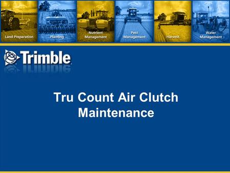 Tru Count Air Clutch Maintenance