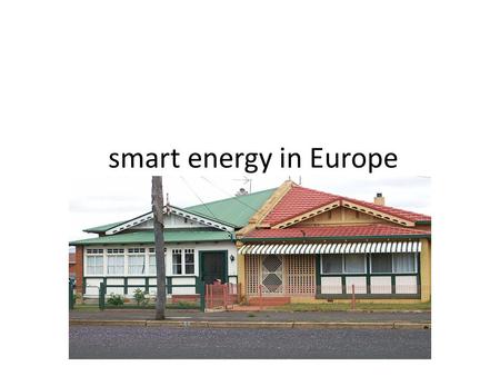 Smart energy in Europe. Heat losses and gains Termografhy of a building.