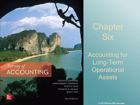 Chapter Six Accounting for Long-Term Operational Assets © 2015 McGraw-Hill Education.
