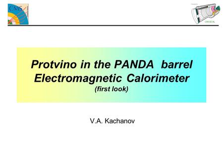 Protvino in the PANDA barrel Electromagnetic Calorimeter (first look)