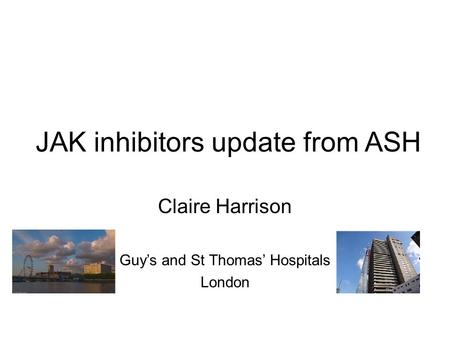 JAK inhibitors update from ASH