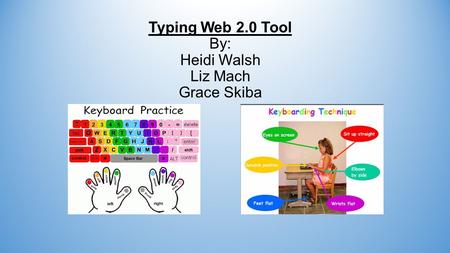 Typing Web 2.0 Tool By: Heidi Walsh Liz Mach Grace Skiba.