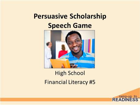 Persuasive Scholarship Speech Game