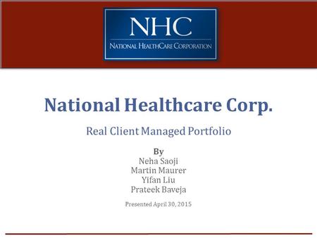 National Healthcare Corp.