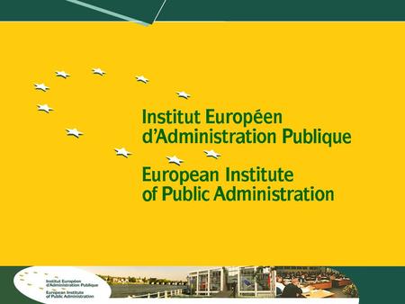 1. 2 European Institute of Public Administration (NL) March 2004 Dr. Christian Engel The Common Assessment Framework in European Public Administrations.