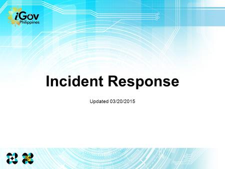 Incident Response Updated 03/20/2015