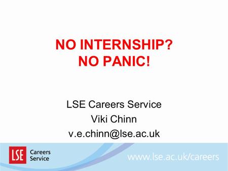 LSE Careers Service Viki Chinn