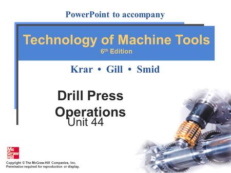 Drill Press Operations