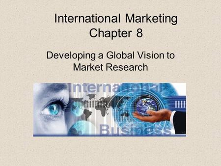 International Marketing Chapter 8