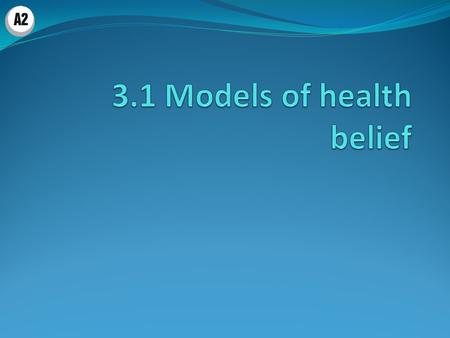Health Belief Model Key study: Becker (1978) Terminology perceived seriousness (‘Will it actually kill you?’). perceived susceptibility (‘Am I likely.