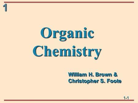William H. Brown & Christopher S. Foote