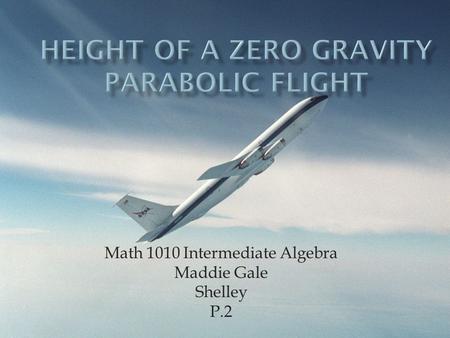 Math 1010 Intermediate Algebra Maddie Gale Shelley P.2.