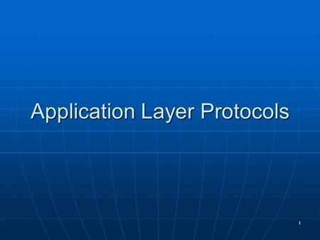 1 Application Layer Protocols. 2 Those protocols run on top of/over TCP/IP: Those protocols run on top of/over TCP/IP: TelnetTelnet File Transfer Protocol.