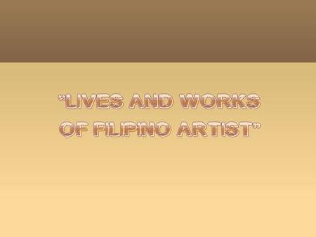  Fernando Amorsolo y Cueto (May 30, 1892 – April 26, 1972) is one of the most important artists in the history of painting in the Philippines.Amorsolo.