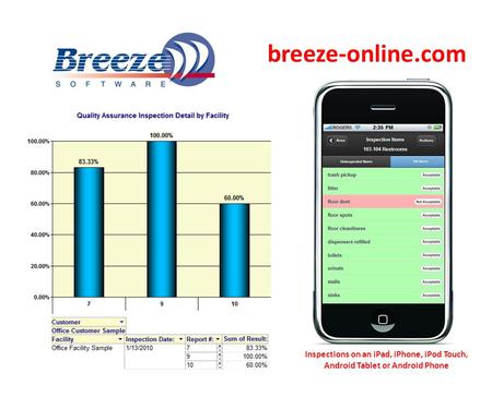 Breeze-online.com Inspections on an iPad, iPhone, iPod Touch, Android Tablet or Android Phone.