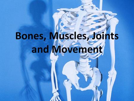 Bones, Muscles, Joints and Movement