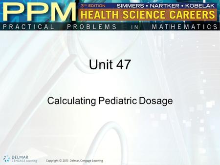 Calculating Pediatric Dosage