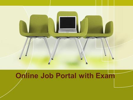 Online Job Portal with Exam