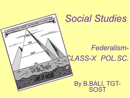 Federalism- CLASS-X POL.SC.