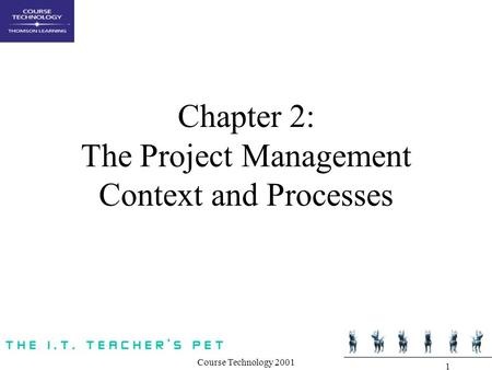 Chapter 2: The Project Management Context and Processes