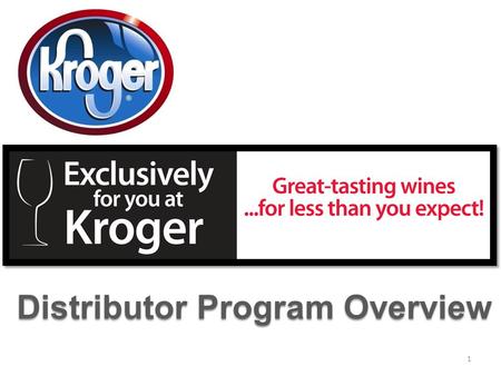 Distributor Program Overview 1. 2 Introduction This August we will be featuring our WINE CATEGORY sales event called the “Exclusively For You – Great.